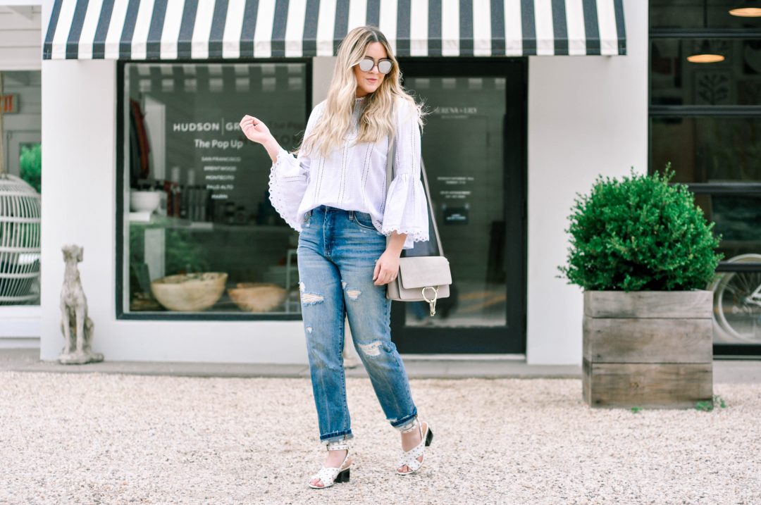 denim and white