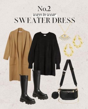 Minimal Sweater Dress Outfits