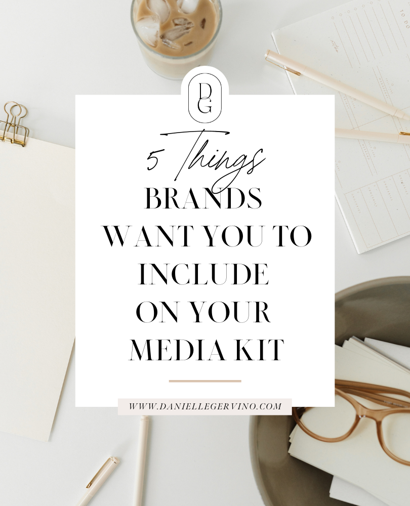 what to include on your media kit