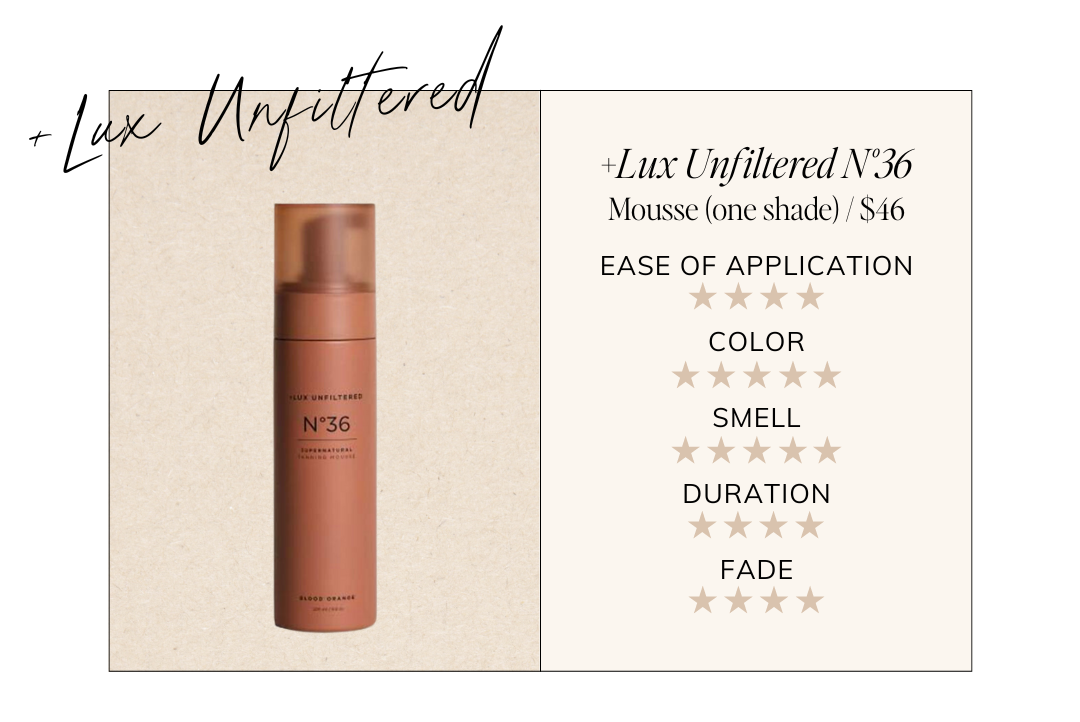 Lux Unfiltered Self Tanner Review