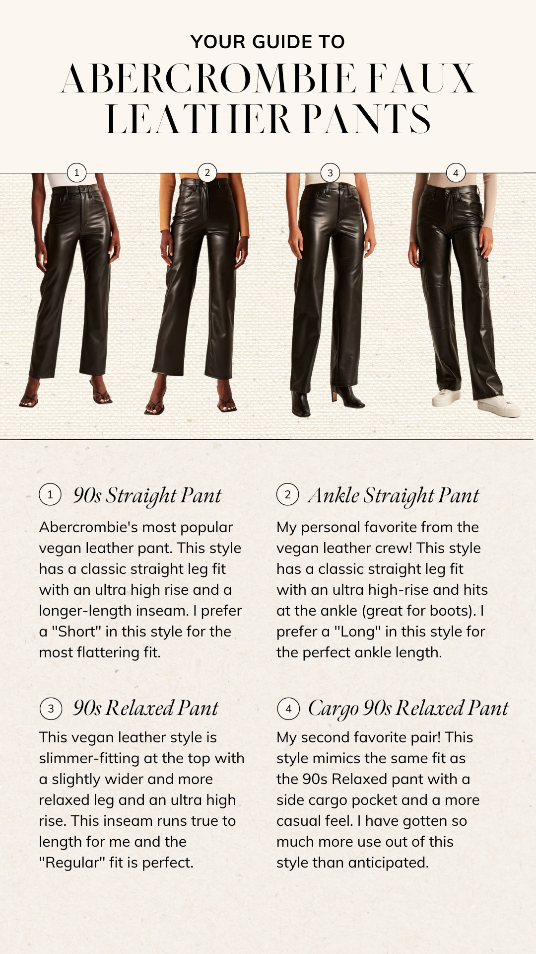 Abercrombie Faux Leather Pants Review