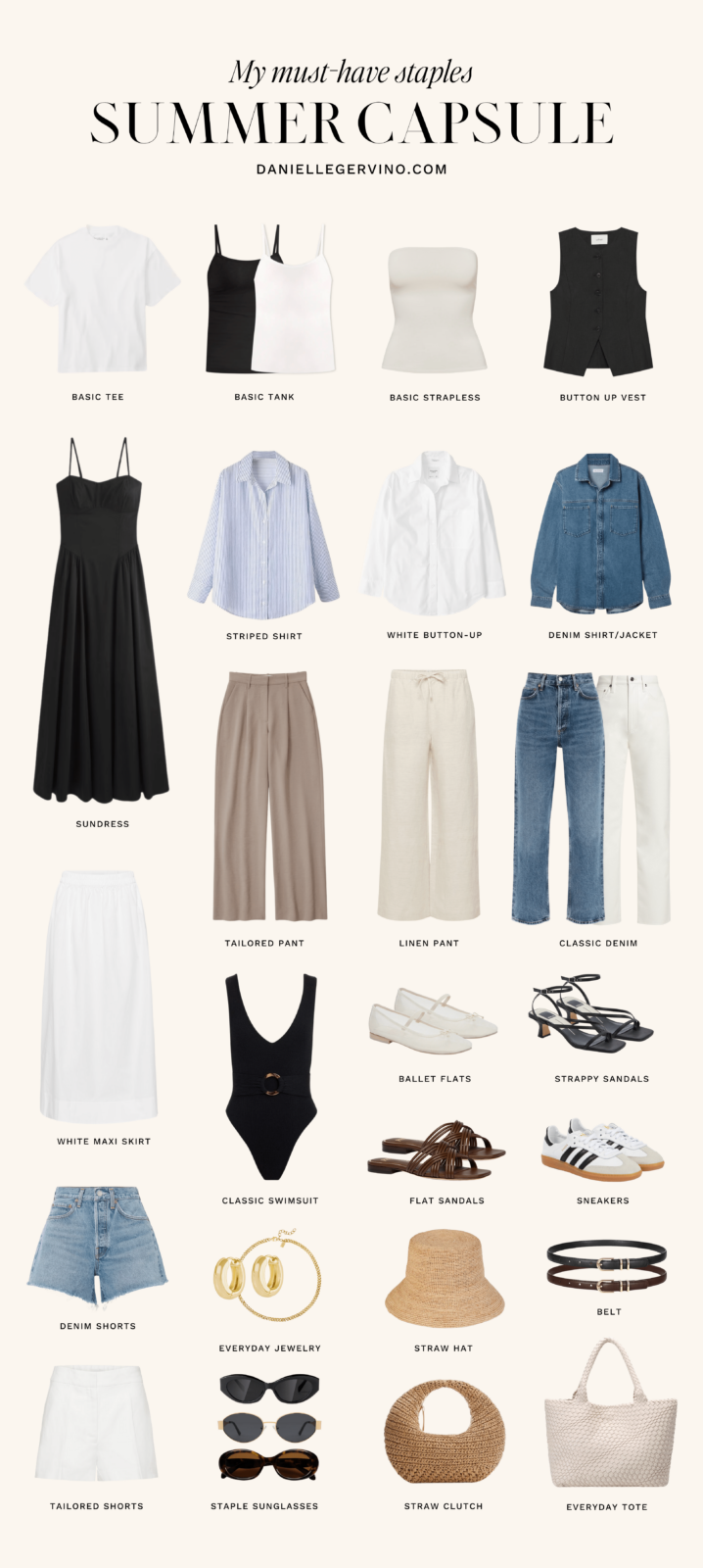 My Summer Capsule Wardrobe for the 2024 Season