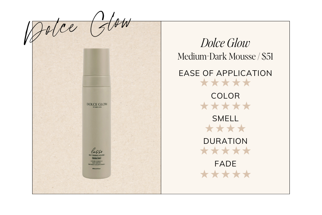 Dolce Glow Self Tanner Review