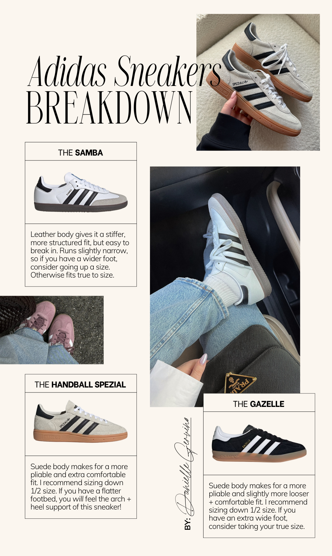 Adidas Samba vs Gazelle vs Spezial comparison