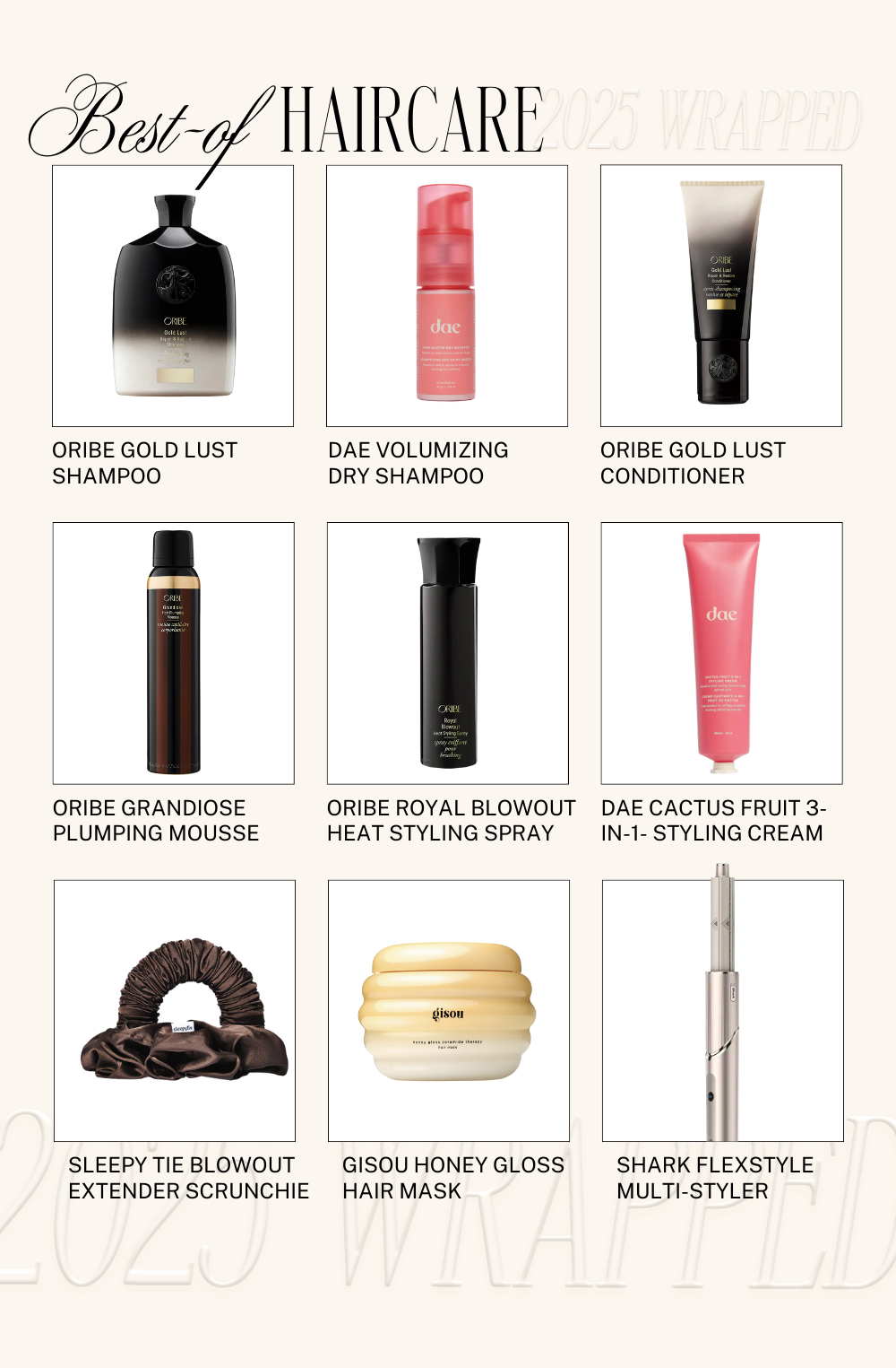 2025 wrapped, haircare