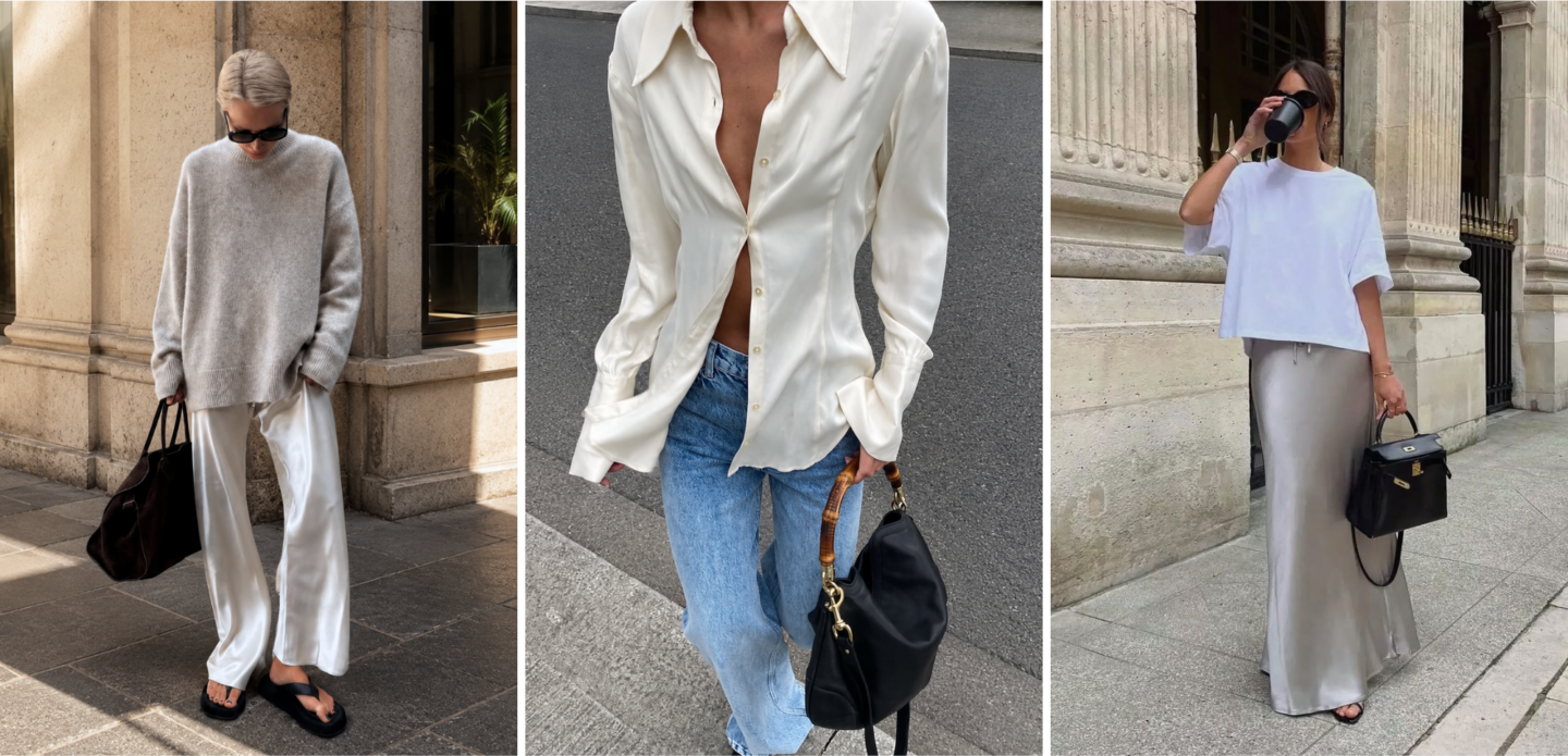 Wearable fall fashion trends | silk and satin