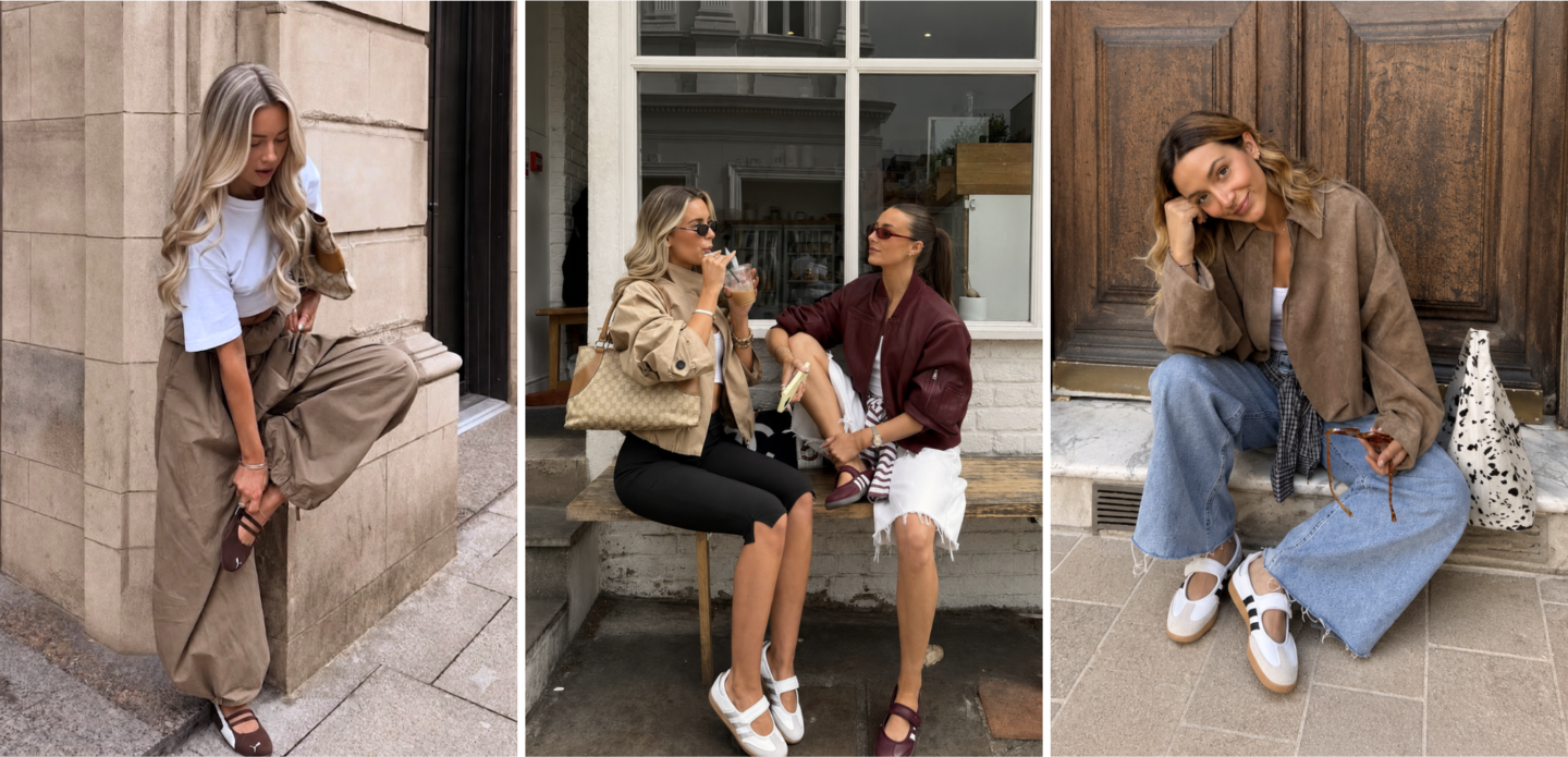 Wearable fall fashion trends | ballet sneakers