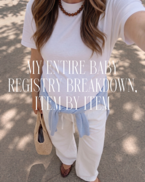 My baby registry as a first-time mom